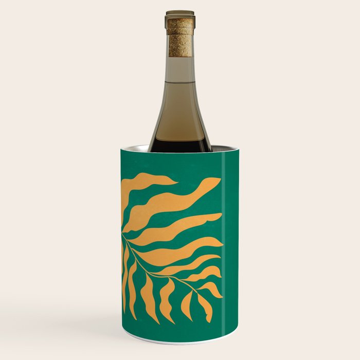 JAZZ FERNS 02 | Tropical Green & Casablanca Matisse Edition Wine Chiller Gallery Image 3