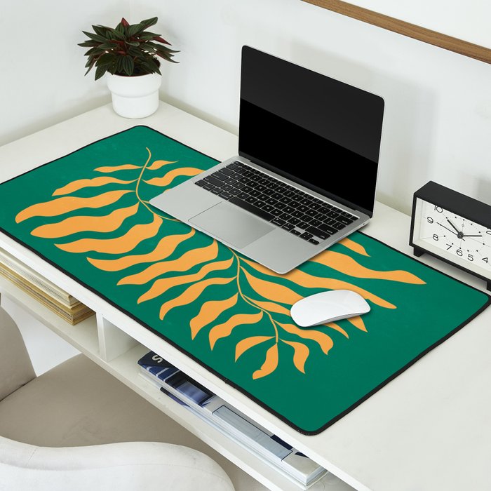 JAZZ FERNS 02 | Tropical Green & Casablanca Matisse Edition Desk Mat Gallery Image 2