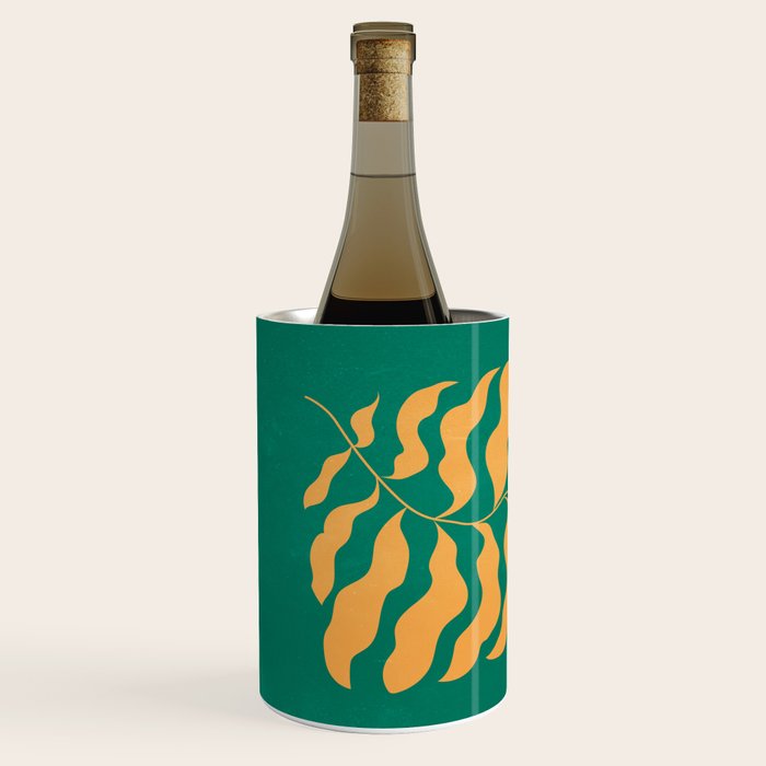 JAZZ FERNS 02 | Tropical Green & Casablanca Matisse Edition Wine Chiller Gallery Image 2