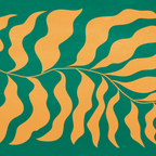 JAZZ FERNS 02 | Tropical Green & Casablanca Matisse Edition Coffee Mug Gallery Image 2