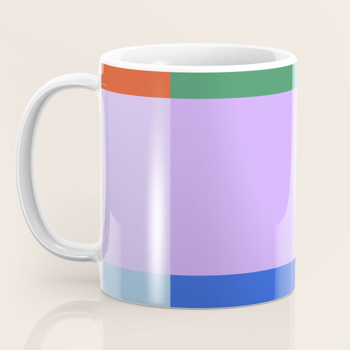 Color Block Check - bold Coffee Mug Gallery Image 3