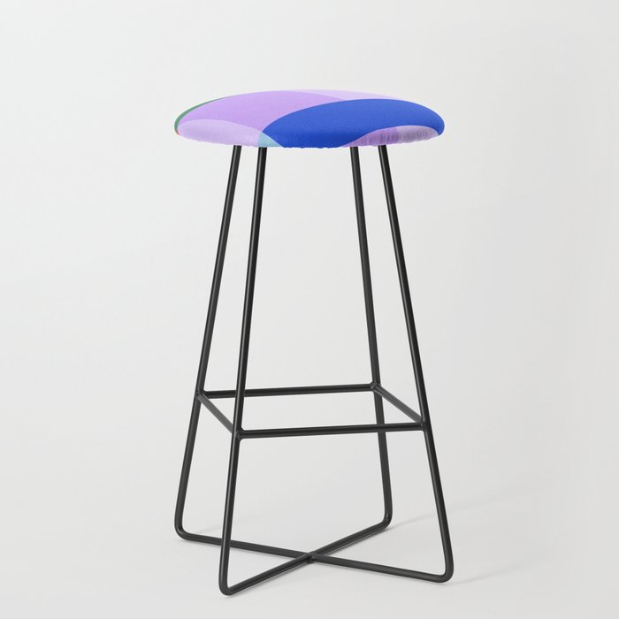 Color Block Check - bold Stool Gallery Image 1