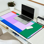 Color Block Check - bold Desk Mat Gallery Image 2