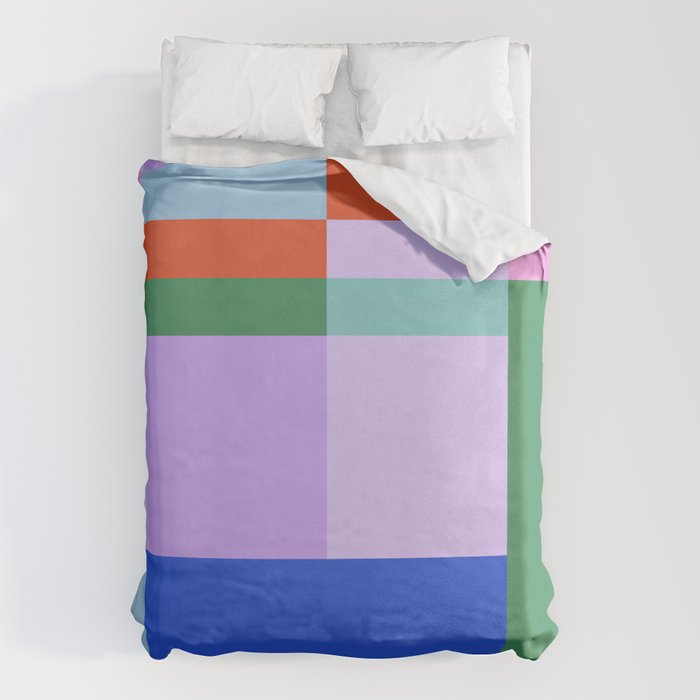 Color Block Check - bold Duvet Cover Gallery Image 6