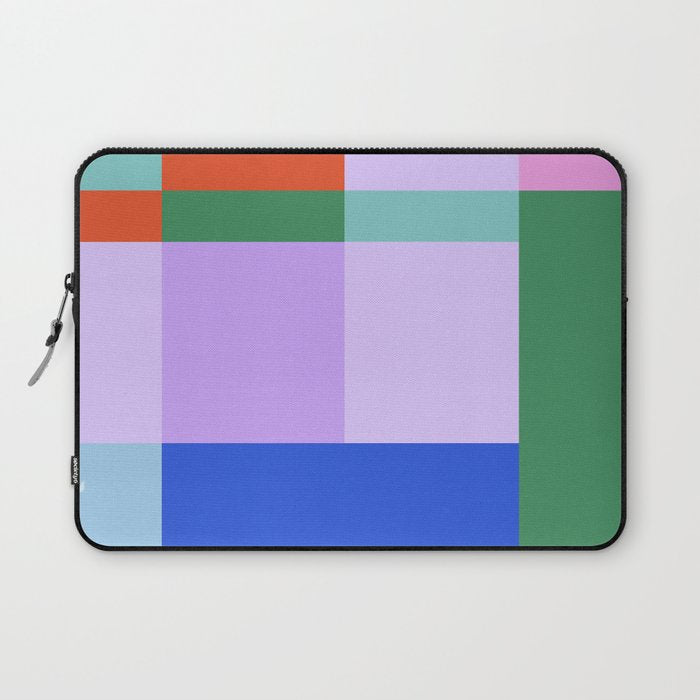 Color Block Check - bold Laptop Sleeve Gallery Image 1