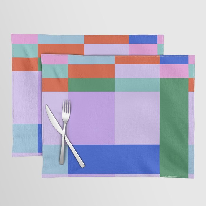 Color Block Check - bold Placemat Gallery Image 1