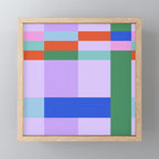 Color Block Check - bold Mini Art Print Gallery Image 1