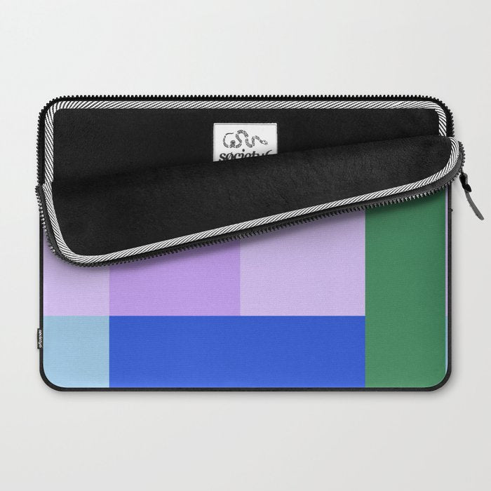 Color Block Check - bold Laptop Sleeve Gallery Image 2