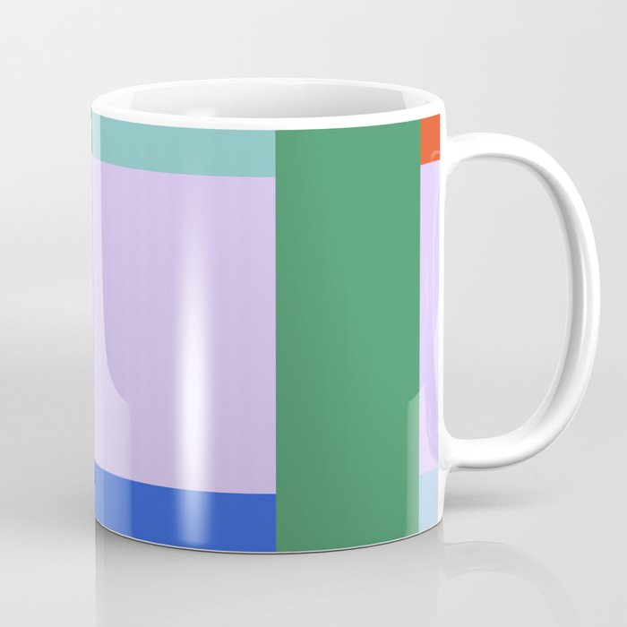 Color Block Check - bold Coffee Mug Gallery Image 1