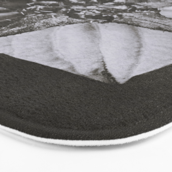 Snowbird, The Magic Garden of Nature, autumn blossom black and white photograph by Karl Blossfeldt Bath Mat Gallery Image 3
