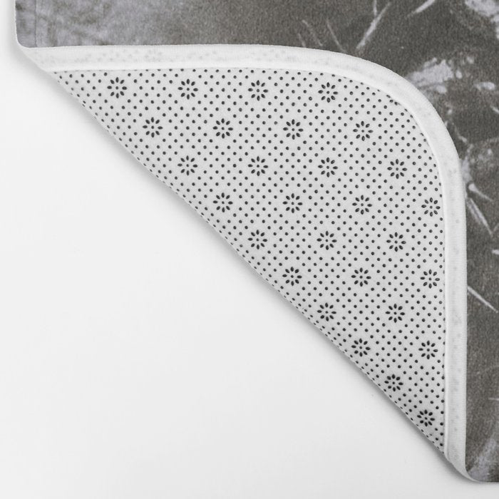 Snowbird, The Magic Garden of Nature, autumn blossom black and white photograph by Karl Blossfeldt Bath Mat Gallery Image 2