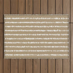 Simple Hand Drawn Pattern #10 Outdoor Rug Gallery Image 1