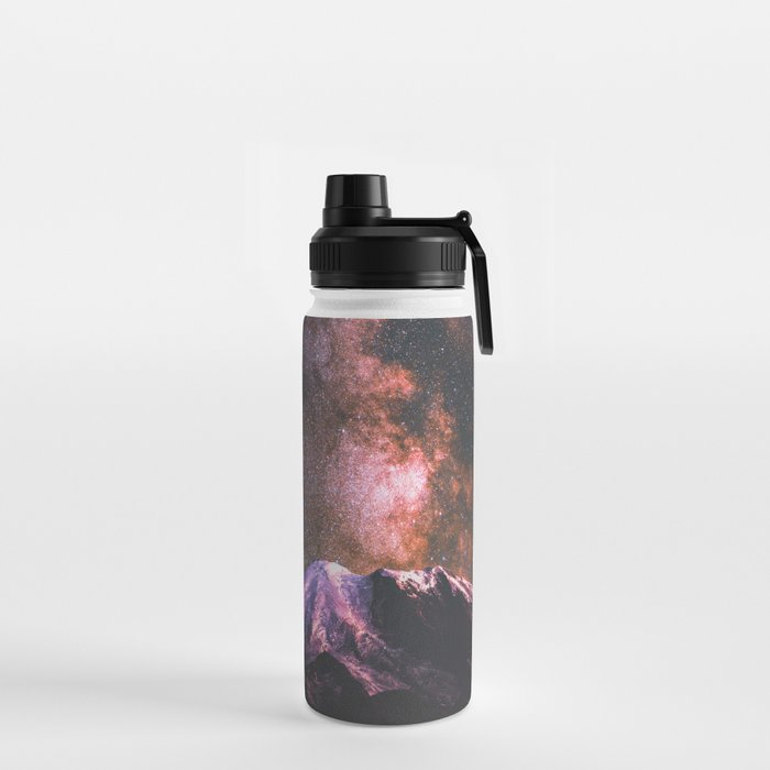 Mount Rainier Under Shooting Stars Water Bottle Gallery Image 2