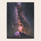 Mount Rainier Under Shooting Stars Poster Gallery Image 4