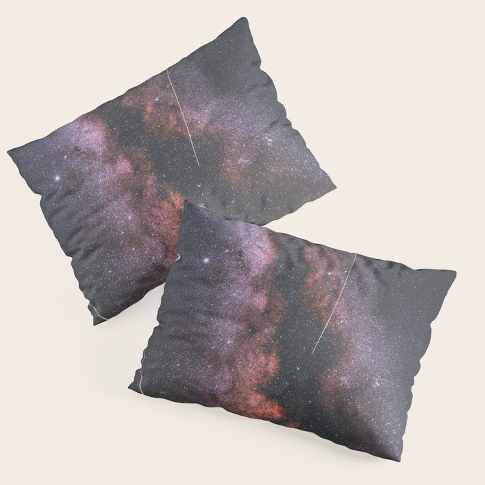 Mount Rainier Under Shooting Stars Pillow Sham Gallery Image 3