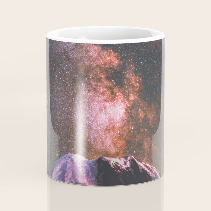Mount Rainier Under Shooting Stars Coffee Mug Gallery Image 4