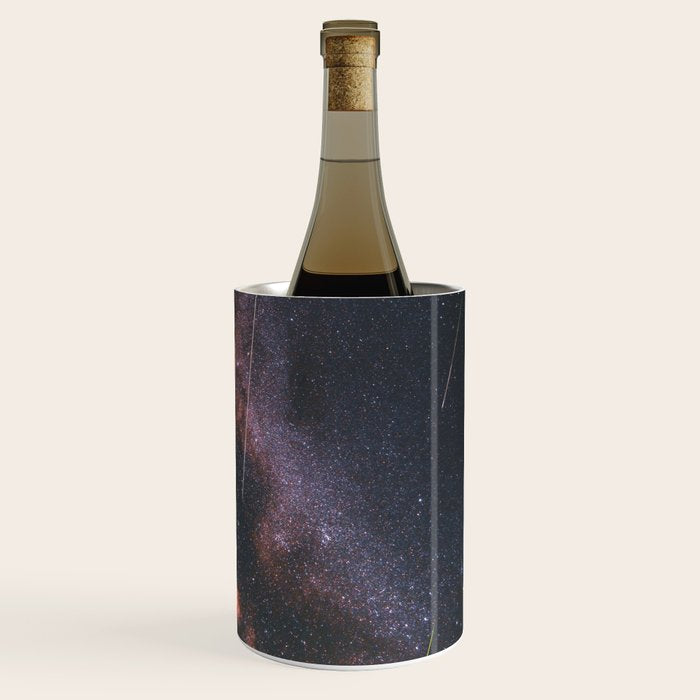 Mount Rainier Under Shooting Stars Wine Chiller Gallery Image 3