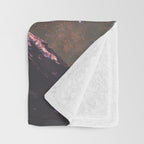 Mount Rainier Under Shooting Stars Throw Blanket Gallery Image 3