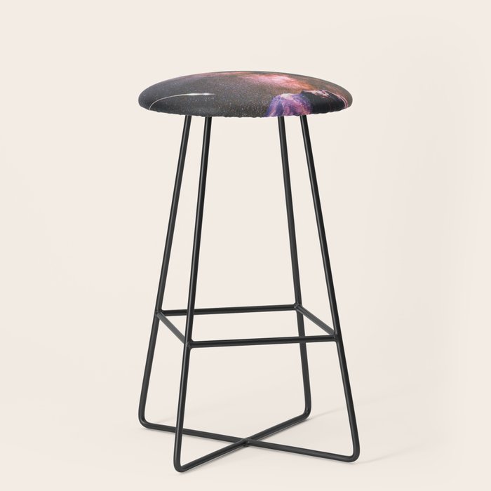 Mount Rainier Under Shooting Stars Stool Gallery Image 1