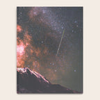 Mount Rainier Under Shooting Stars Notebook Gallery Image 4