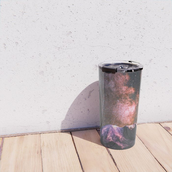 Mount Rainier Under Shooting Stars Travel Mug Gallery Image 4
