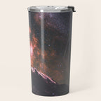 Mount Rainier Under Shooting Stars Travel Mug Gallery Image 2