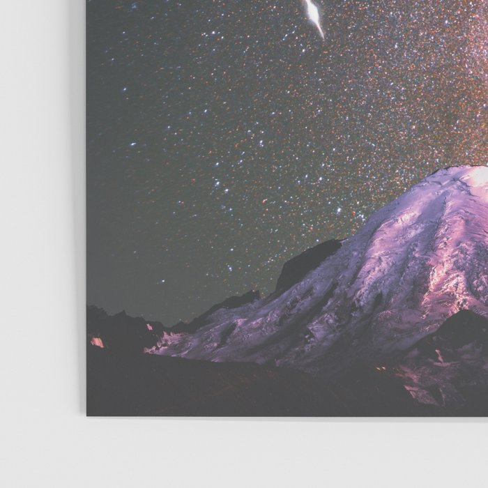 Mount Rainier Under Shooting Stars Poster Gallery Image 3