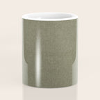solid woven - dark sage Coffee Mug Gallery Image 4