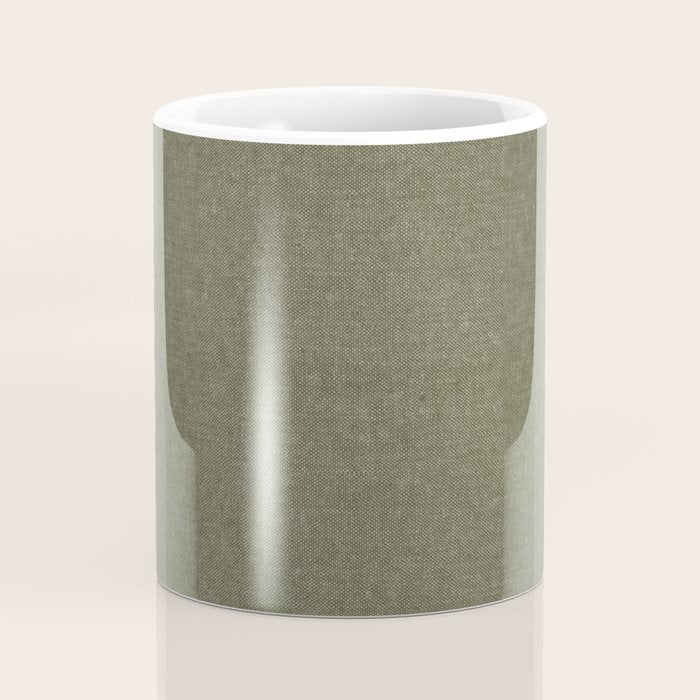 solid woven - dark sage Coffee Mug Gallery Image 4