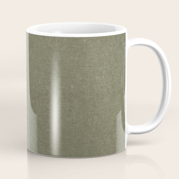 solid woven - dark sage Coffee Mug Gallery Image 1