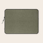 solid woven - dark sage Laptop Sleeve Gallery Image 1