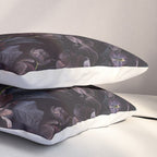 Black tulips on dark background Pillow Sham Gallery Image 3