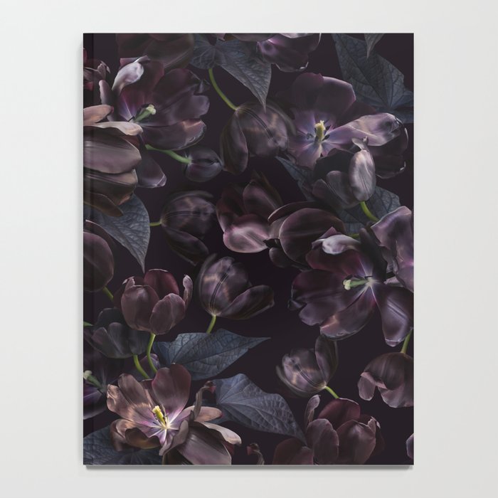 Black tulips on dark background Notebook Gallery Image 4