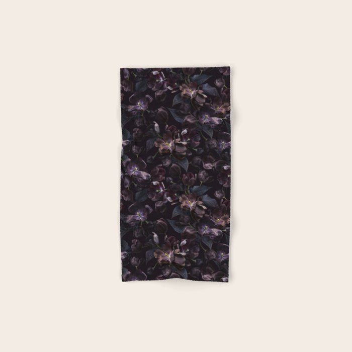 Black tulips on dark background Bath Towel Gallery Image 1