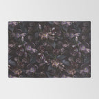Black tulips on dark background Rug Gallery Image 2