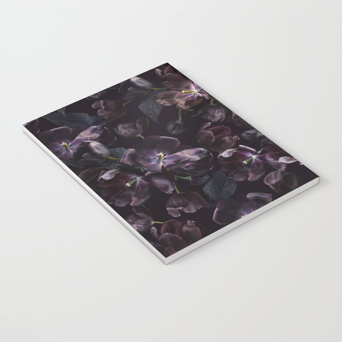 Black tulips on dark background Notebook Gallery Image 3