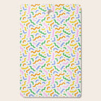 Colorful line doodle art pattern Cutting Board Gallery Image 1