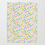 Colorful line doodle art pattern Poster Gallery Image 4