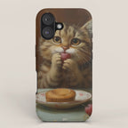 Strawberry Tart Cat iPhone Case Gallery Image 1
