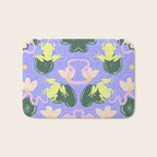 Feeling Froggy Periwinkle Blue Pattern Bath Mat Gallery Image 1