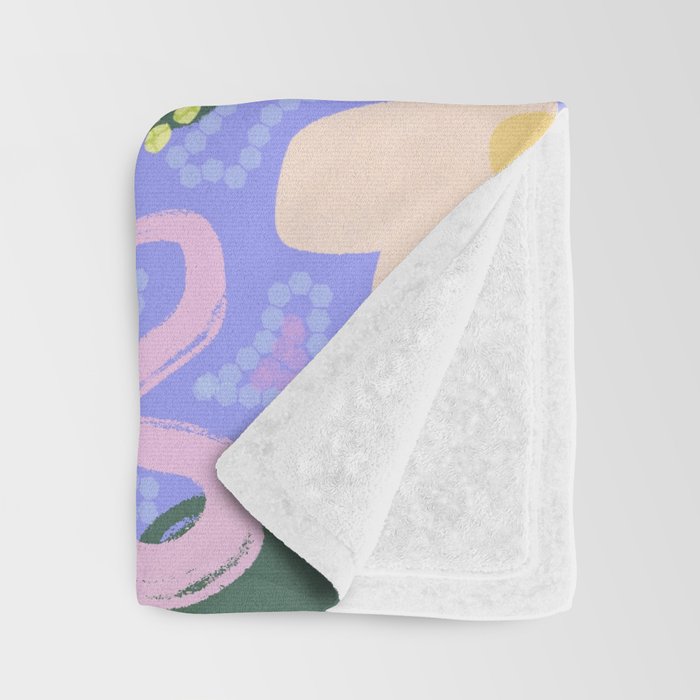 Feeling Froggy Periwinkle Blue Pattern Throw Blanket Gallery Image 3