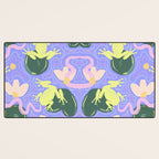 Feeling Froggy Periwinkle Blue Pattern Desk Mat Gallery Image 3