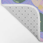 Feeling Froggy Periwinkle Blue Pattern Bath Mat Gallery Image 2