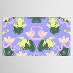 Feeling Froggy Periwinkle Blue Pattern Tablecloth Gallery Image 2