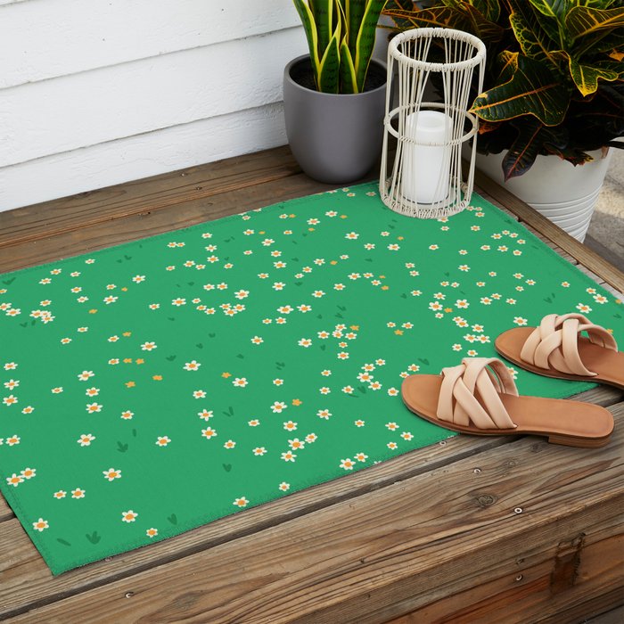 Spring Wildflower Meadow Outdoor Rug Gallery Image 2