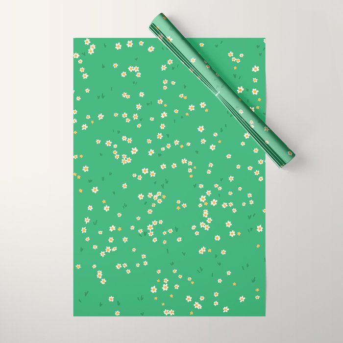 Spring Wildflower Meadow Wrapping Paper Gallery Image 1
