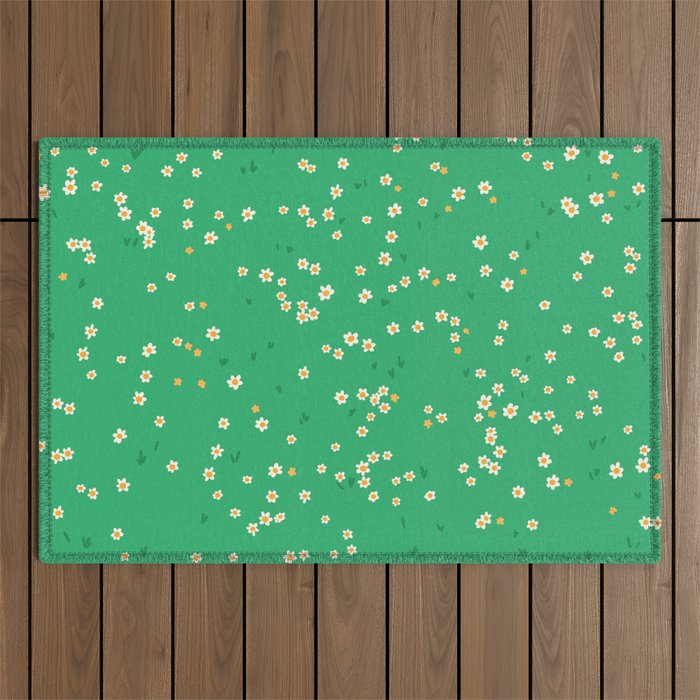 Spring Wildflower Meadow Outdoor Rug Gallery Image 1