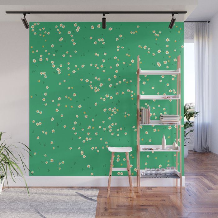 Spring Wildflower Meadow Wall Mural Gallery Image 1