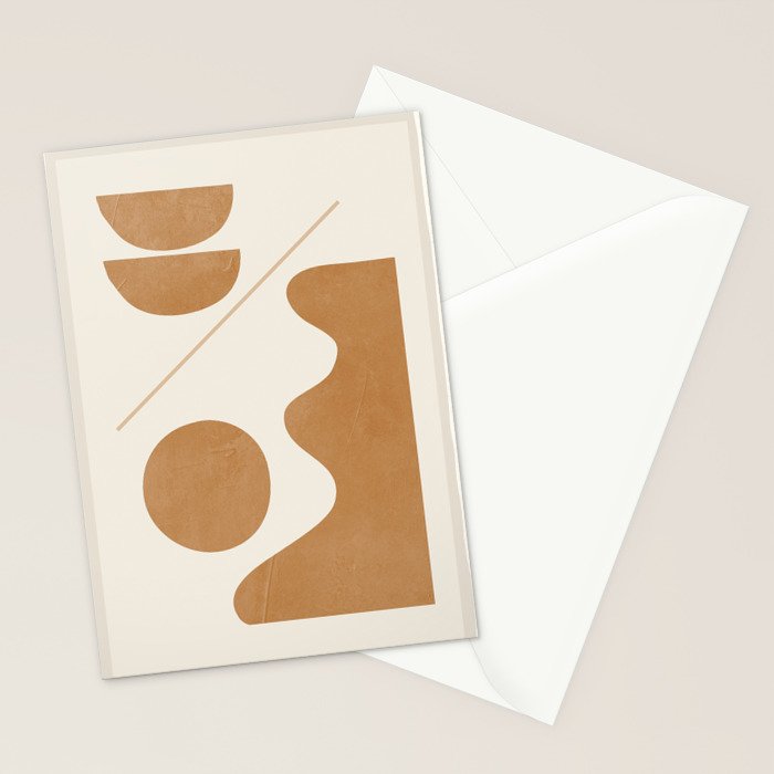 Modern Abstract Minimal Shapes 188/3 Stationery Card Gallery Image 2