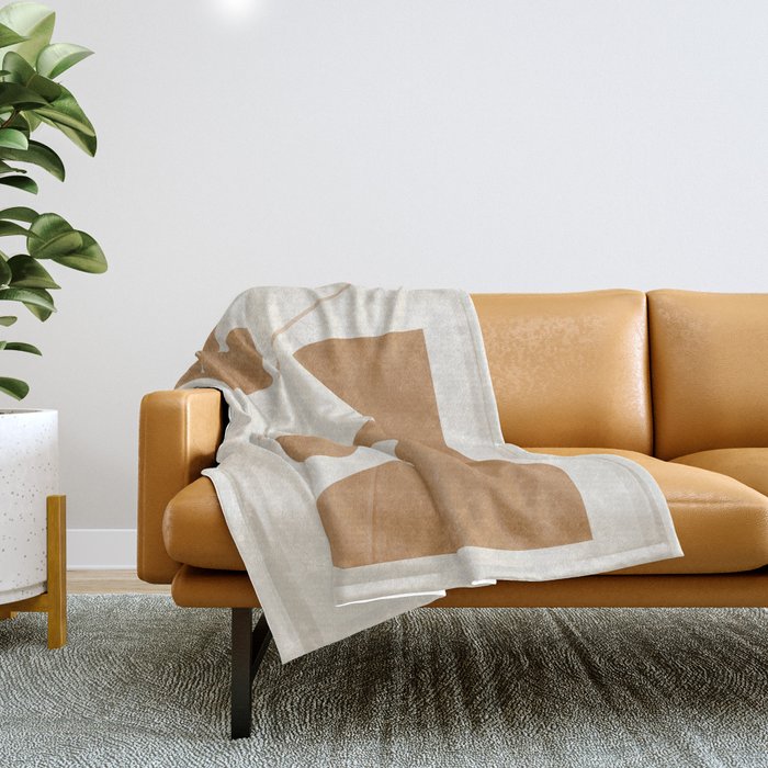 Modern Abstract Minimal Shapes 188/3 Throw Blanket Gallery Image 1